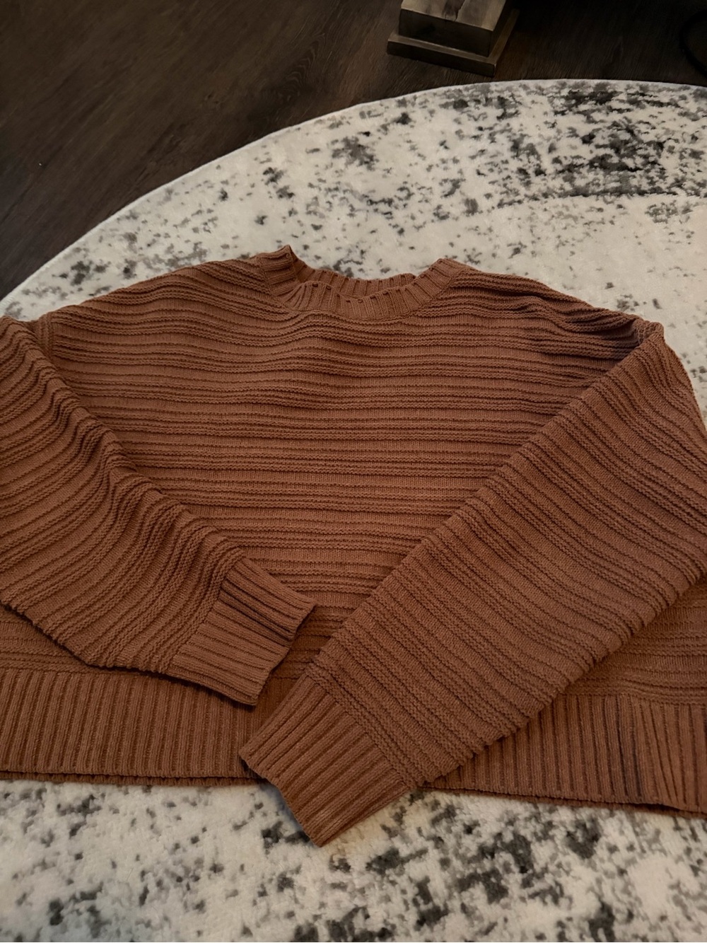 Billabong Womens Ribbed Crewneck Sweater - Brown